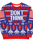 Don't Think Just Do Ugly Christmas Sweatshirt