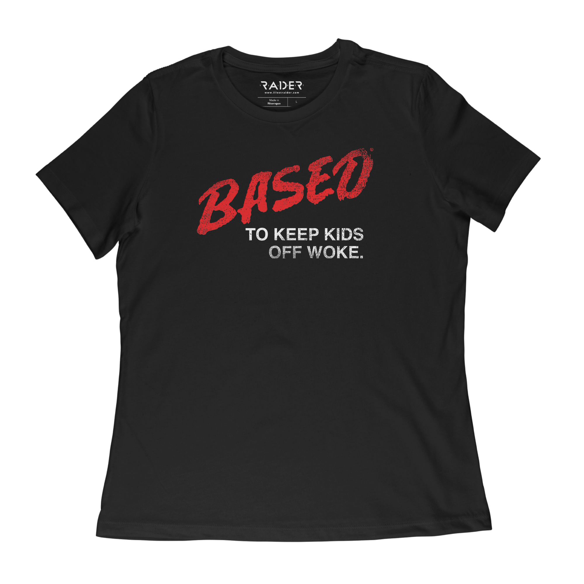 Based to Keep Kids Off Woke Women&#39;s T-Shirt