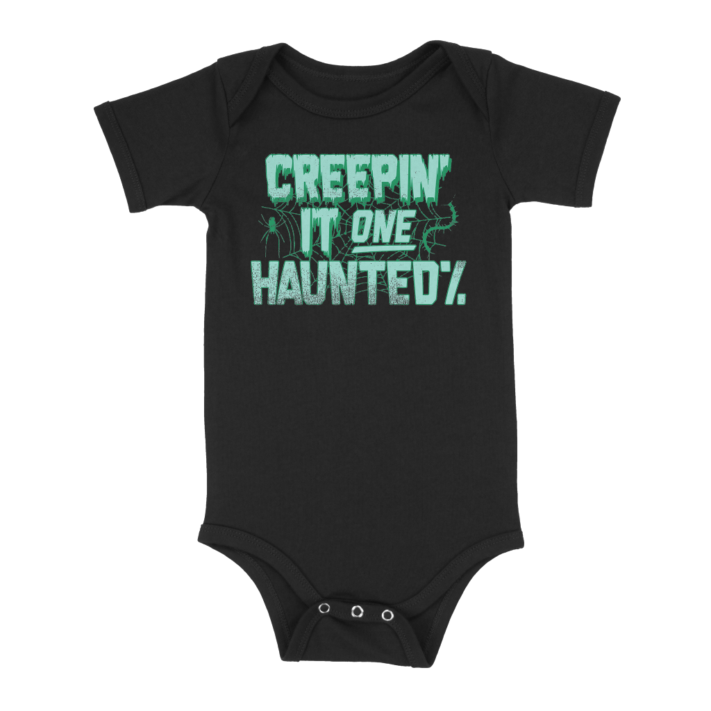 Creepin&#39; It One Haunted Percent Onesie