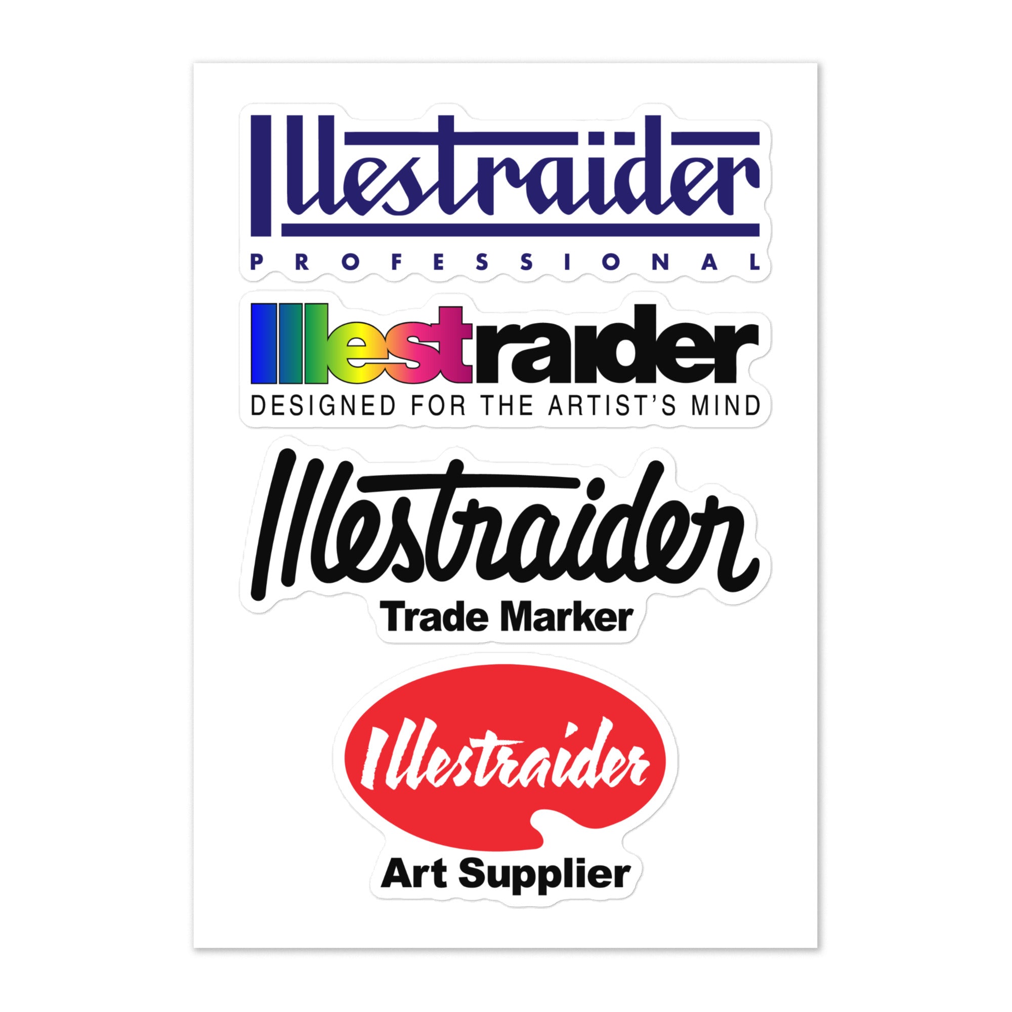 Illestraider Art Supplies Sticker sheet