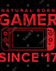 Natural Born Gamer Since '17 Hoodie