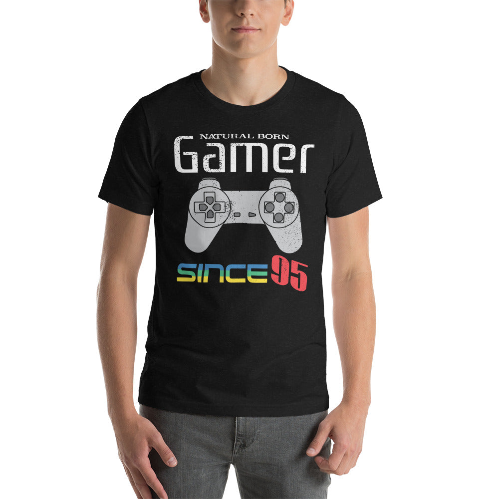 Natural Born Gamer Since &#39;95 Unisex Tee
