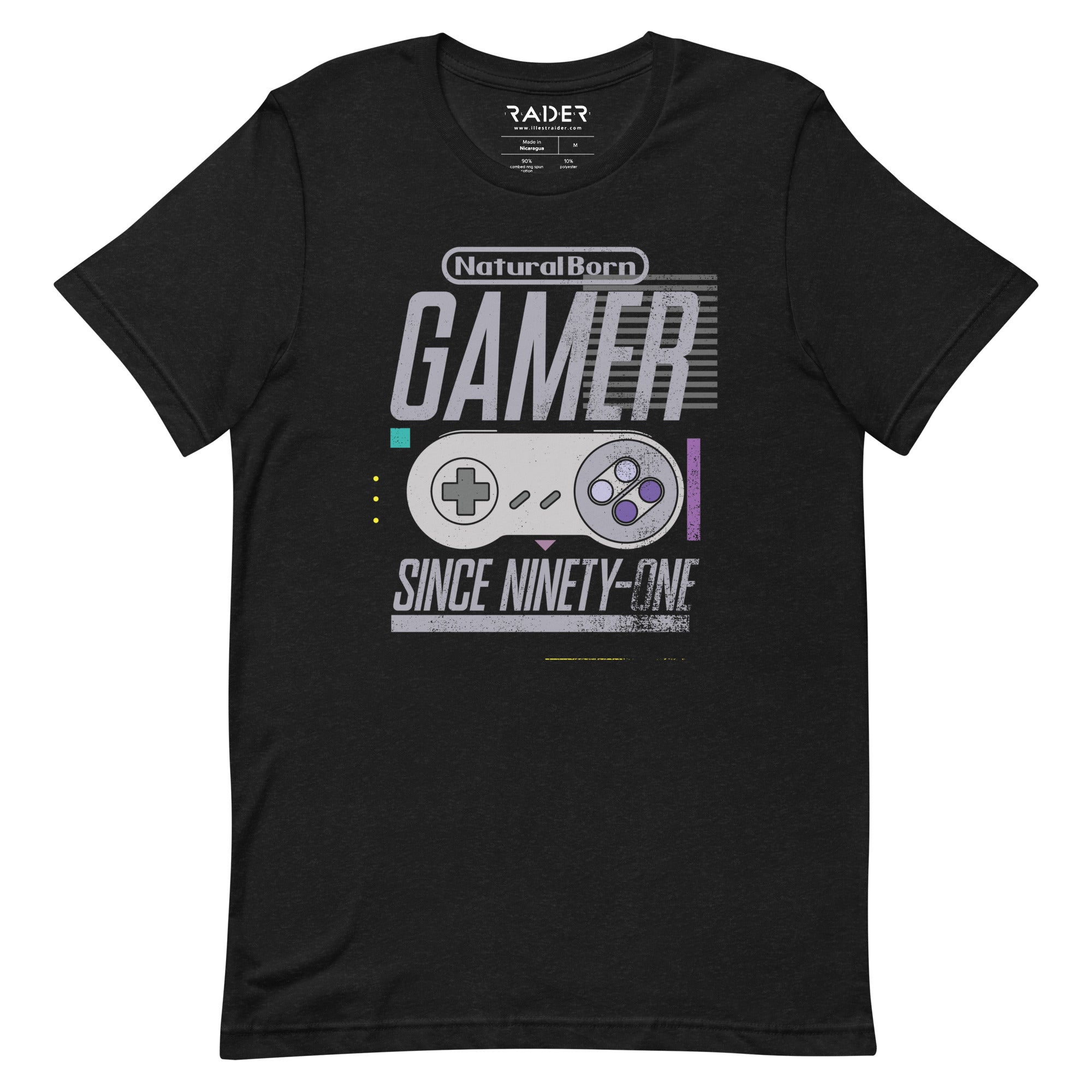 Natural Born Gamer Since &#39;91 Unisex Tee