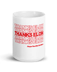 Thanks Elon mug