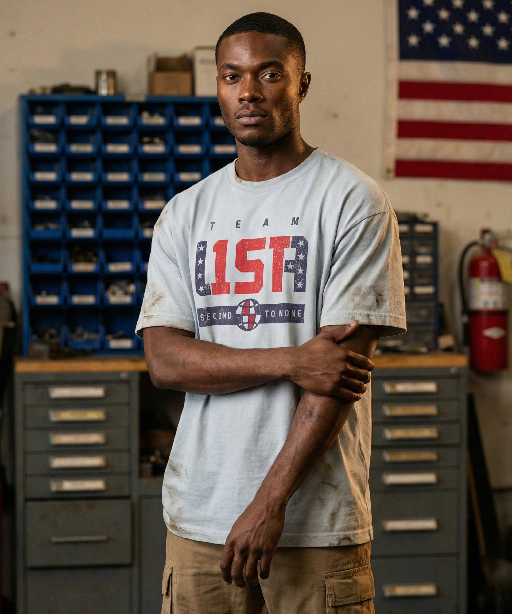 Steve: 6’0 wearing size L