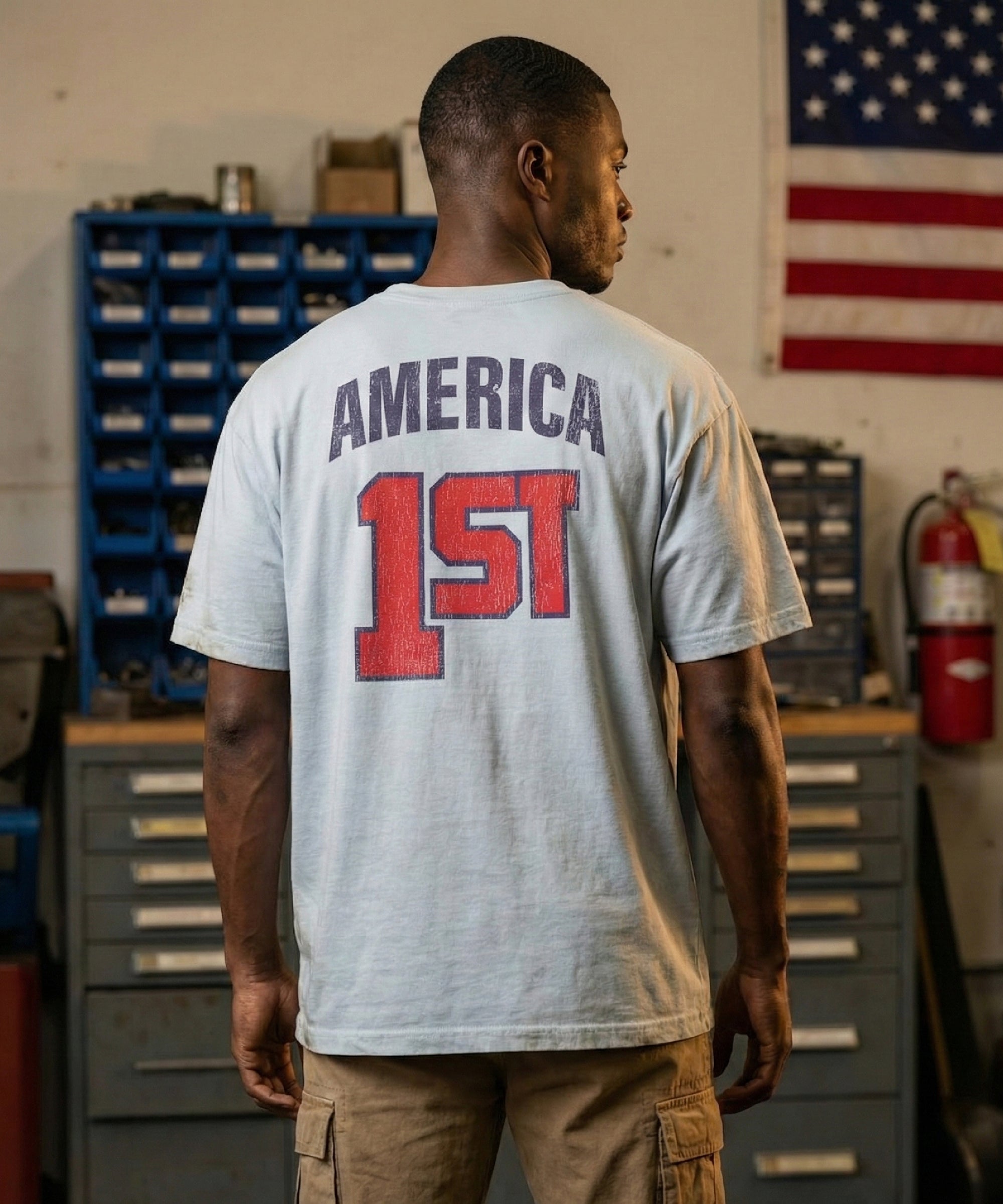 Steve: 6’0 wearing size L