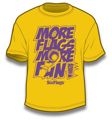 Six Flags — apparel application from Ade Deen's MV Sport archive